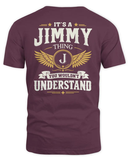JIMMY KT06-M008 It’s a [NAME] Thing – You Wouldn’t Understand | Personalized Vintage T-Shirt - Unisex Standard T-Shirt - Maroon