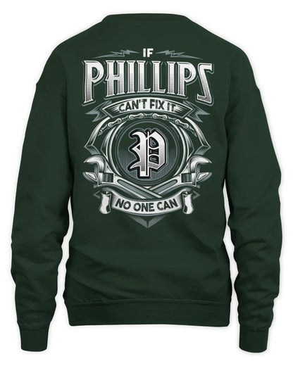 PHILLIPS AP81-K4-626 - Personalized Ahmed Quote Apparel “If Ahmed Can't Fix It, No One Can” - Unisex Sweatshirt - Forest Green