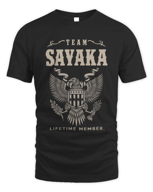 SAYAKA TP06-K82 – Personalized Classic Style Apparel “Team NAME Lifetime Member”