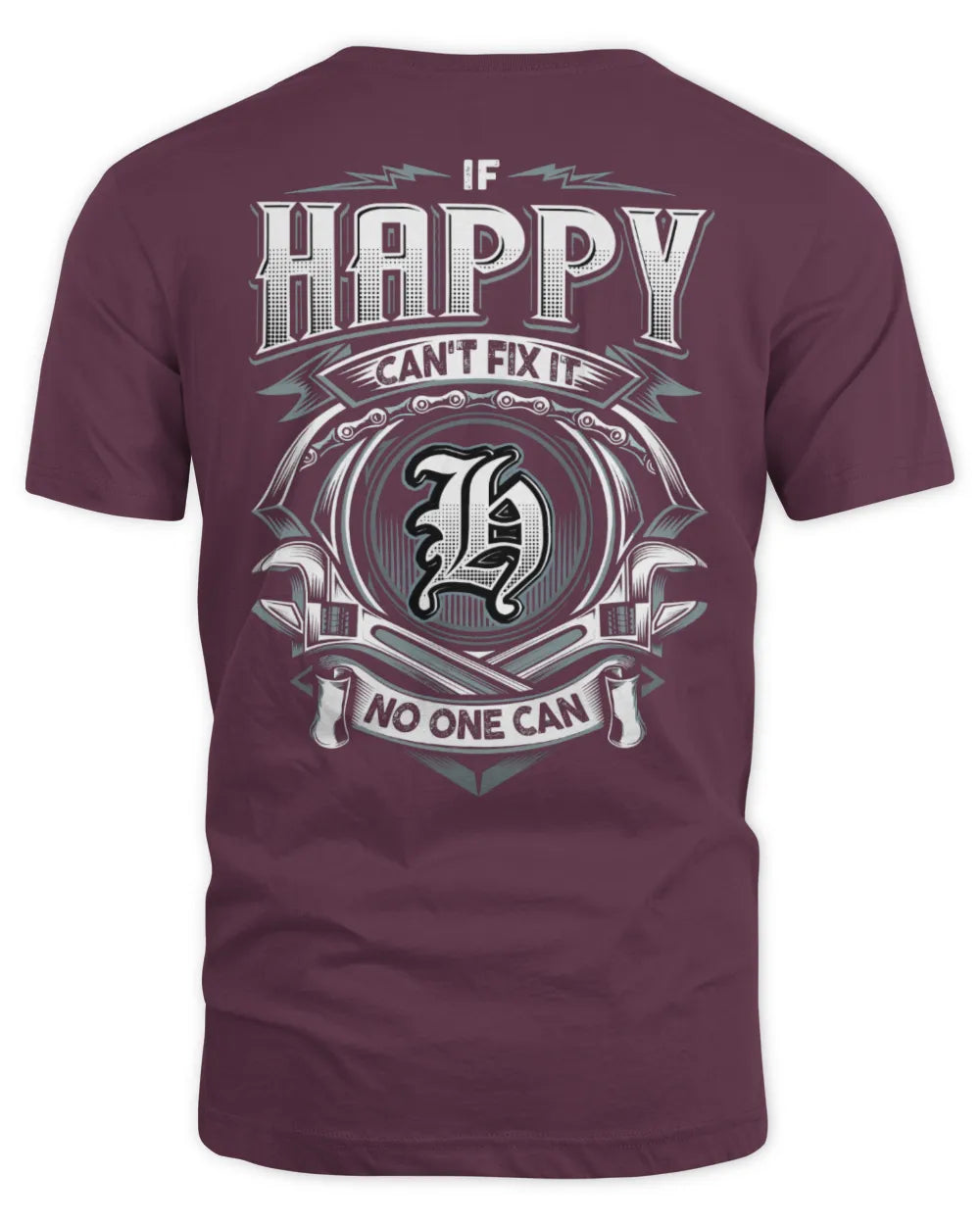 HAPPY AP81-K4-626 - Personalized Ahmed Quote Apparel “If Ahmed Can't Fix It, No One Can” - Unisex Standard T-Shirt - Maroon