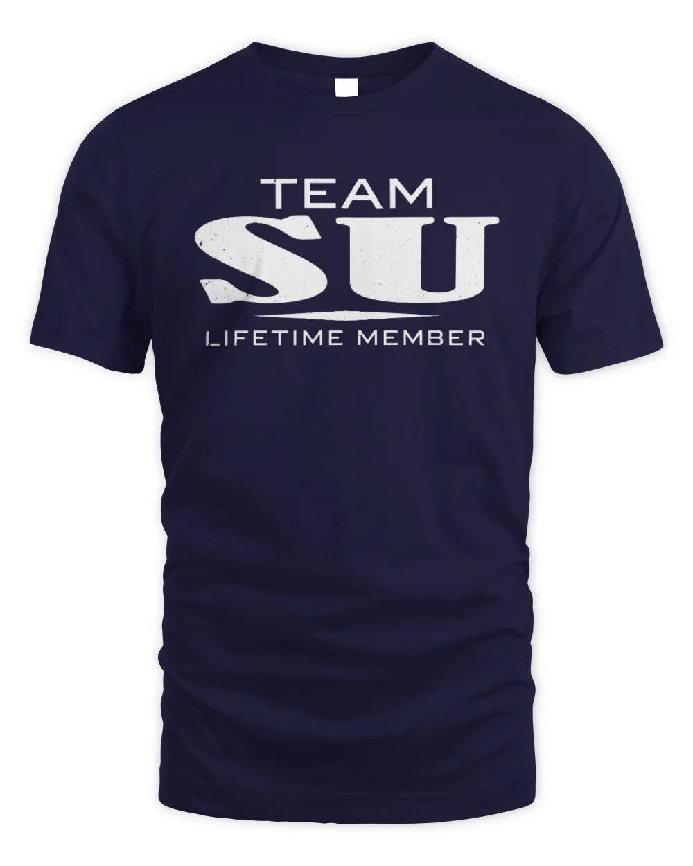 SU BL62-K4-128 - Personalized “Team NAME Lifetime Member” - Unisex Standard T-Shirt - Navy