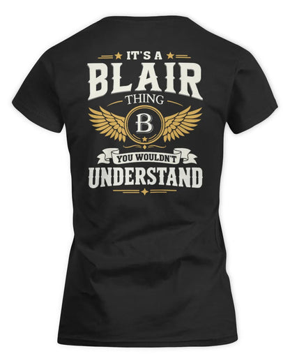 BLAIR KT06-M008 It’s a [NAME] Thing – You Wouldn’t Understand | Personalized Vintage T-Shirt - Women's Standard T-Shirt - Black