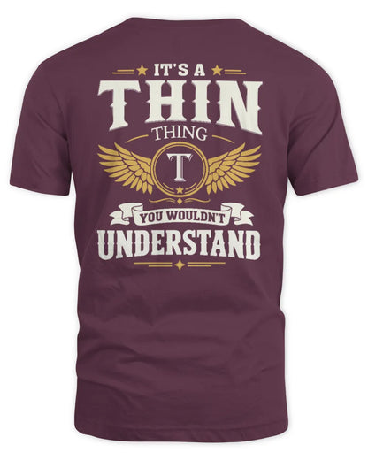 THIN KT06-M008 It’s a [NAME] Thing – You Wouldn’t Understand | Personalized Vintage T-Shirt - Unisex Standard T-Shirt - Maroon