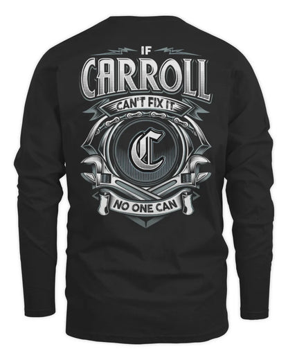 CARROLL AP81-K4-626 - Personalized Ahmed Quote Apparel “If Ahmed Can't Fix It, No One Can” - Men's Long Sleeved T-Shirt - Black