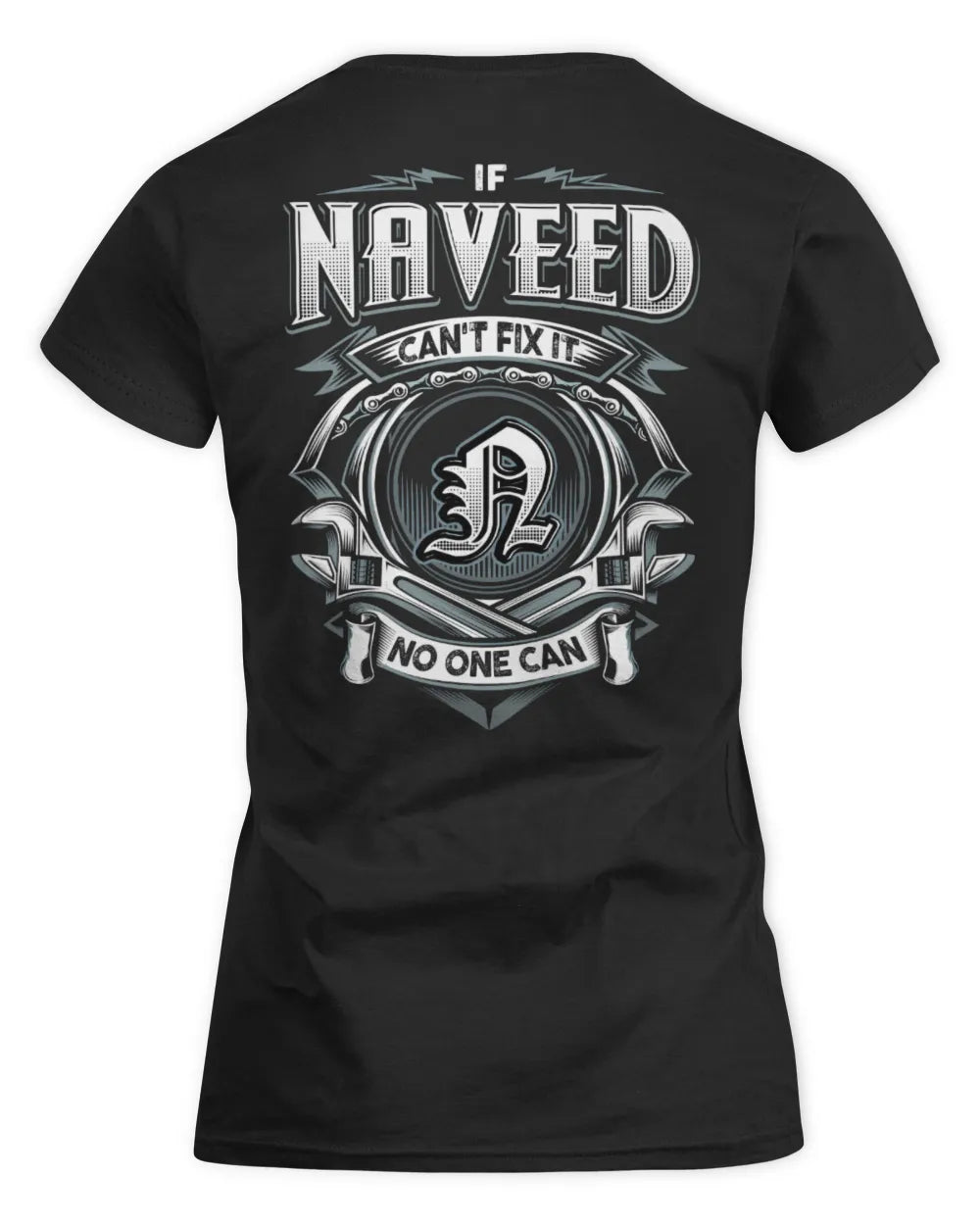 NAVEED AP81-K4-626 - Personalized Ahmed Quote Apparel “If Ahmed Can't Fix It, No One Can” - Women's Standard T-Shirt - Black