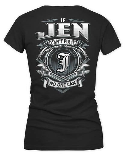 JEN AP81-K4-626 - Personalized Ahmed Quote Apparel “If Ahmed Can't Fix It, No One Can” - Women's V-Neck T-Shirt - Black