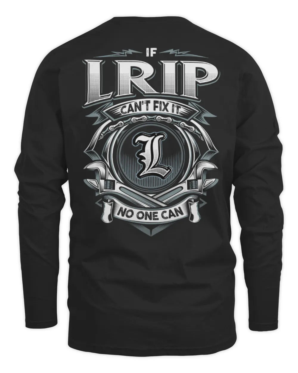 LRIP AP81-K4-626 - Personalized Ahmed Quote Apparel “If Ahmed Can't Fix It, No One Can” - Men's Long Sleeved T-Shirt - Black