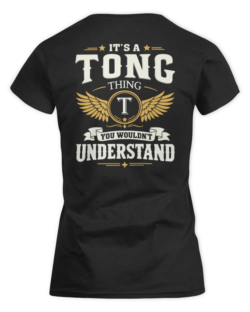 TONG KT06-M008 It’s a [NAME] Thing – You Wouldn’t Understand | Personalized Vintage T-Shirt - Women's Standard T-Shirt - Black