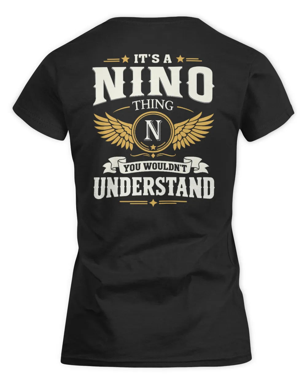NINO KT06-M008 It’s a [NAME] Thing – You Wouldn’t Understand | Personalized Vintage T-Shirt - Women's Standard T-Shirt - Black