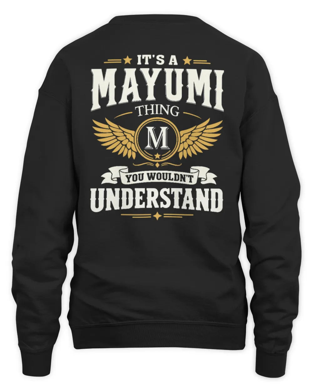 MAYUMI KT06-M008 It’s a [NAME] Thing – You Wouldn’t Understand | Personalized Vintage T-Shirt - Unisex Sweatshirt - Black