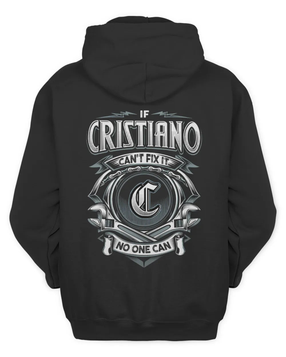 CRISTIANO AP81-K4-626 - Personalized Ahmed Quote Apparel “If Ahmed Can't Fix It, No One Can” - Unisex Hoodie - Black