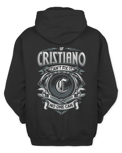CRISTIANO AP81-K4-626 - Personalized Ahmed Quote Apparel “If Ahmed Can't Fix It, No One Can” - Unisex Hoodie - Black