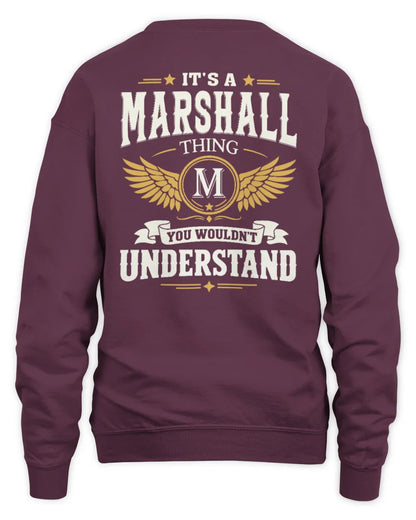 MARSHALL KT06-M008 It’s a [NAME] Thing – You Wouldn’t Understand | Personalized Vintage T-Shirt - Unisex Sweatshirt - Maroon