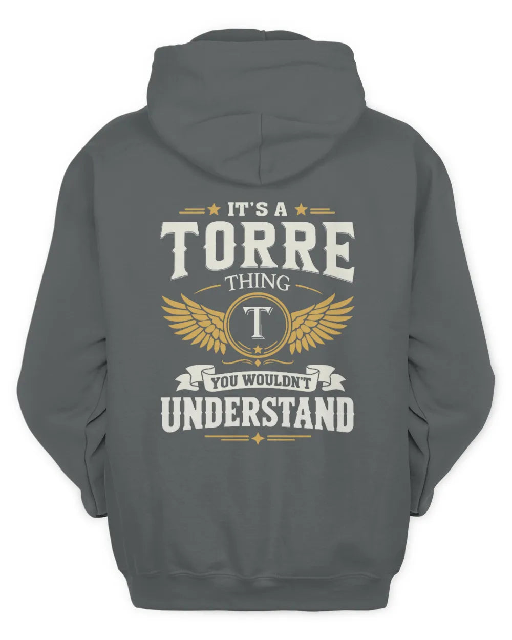 TORRE KT06-M008 It’s a [NAME] Thing – You Wouldn’t Understand | Personalized Vintage T-Shirt - Unisex Hoodie - Charcoal
