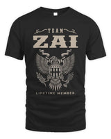 ZAI TP06-K82 – Personalized Classic Style Apparel “Team NAME Lifetime Member” - Unisex Standard T-Shirt - Black