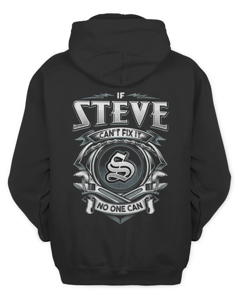 STEVE AP81-K4-626 - Personalized Ahmed Quote Apparel “If Ahmed Can't Fix It, No One Can” - Unisex Hoodie - Black
