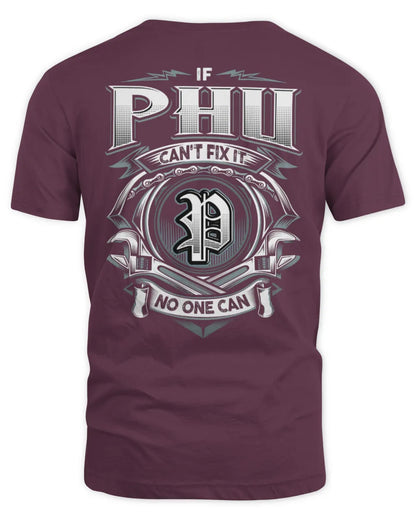 PHU AP81-K4-626 - Personalized Ahmed Quote Apparel “If Ahmed Can't Fix It, No One Can” - Unisex Standard T-Shirt - Maroon