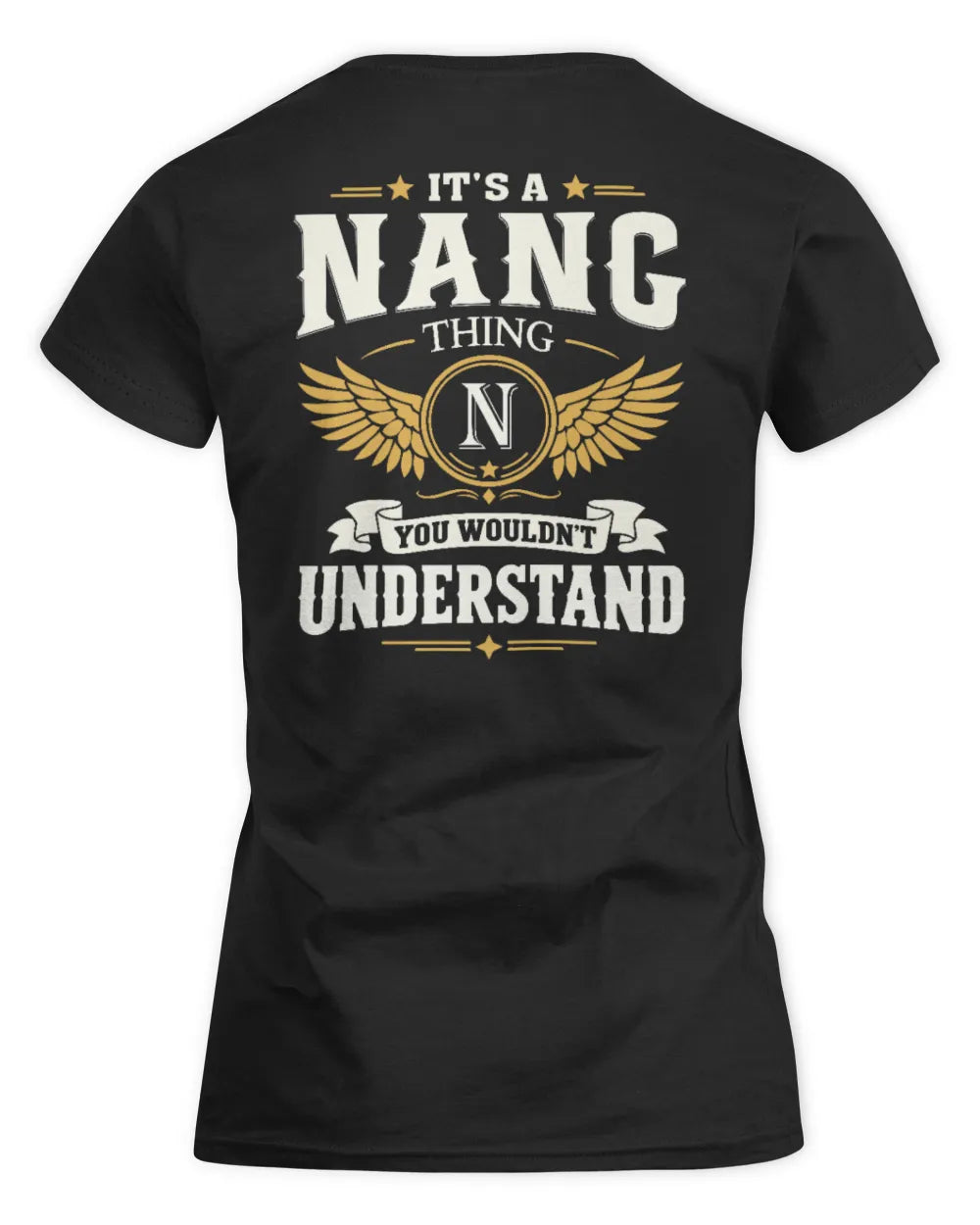 NANG KT06-M008 It’s a [NAME] Thing – You Wouldn’t Understand | Personalized Vintage T-Shirt - Women's Standard T-Shirt - Black