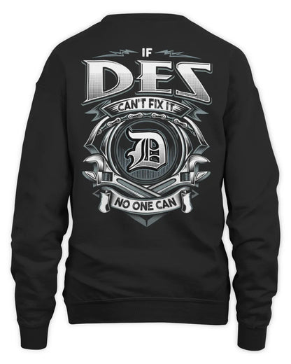 DES AP81-K4-626 - Personalized Ahmed Quote Apparel “If Ahmed Can't Fix It, No One Can” - Unisex Sweatshirt - Black