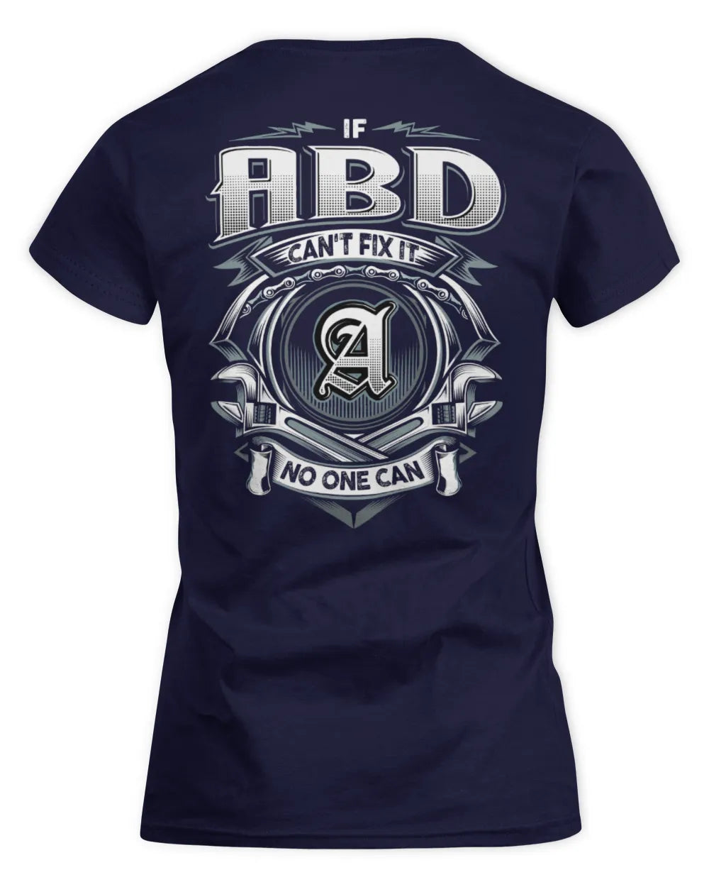 ABD AP81-K4-626 - Personalized Ahmed Quote Apparel “If Ahmed Can't Fix It, No One Can” - Women's Standard T-Shirt - Navy