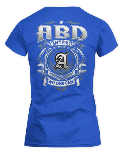 ABD AP81-K4-626 - Personalized Ahmed Quote Apparel “If Ahmed Can't Fix It, No One Can” - Women's Standard T-Shirt - Royal