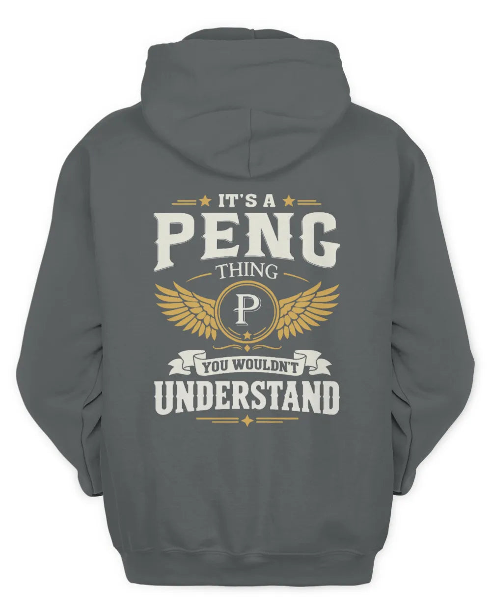 PENG KT06-M008 It’s a [NAME] Thing – You Wouldn’t Understand | Personalized Vintage T-Shirt - Unisex Hoodie - Charcoal
