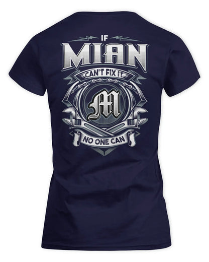 MIAN AP81-K4-626 - Personalized Ahmed Quote Apparel “If Ahmed Can't Fix It, No One Can” - Women's Standard T-Shirt - Navy