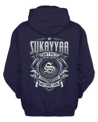 SUKAYYAA AP81-K4-626 - Personalized Ahmed Quote Apparel “If Ahmed Can't Fix It, No One Can” - Unisex Hoodie - Navy