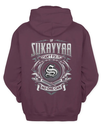 SUKAYYAA AP81-K4-626 - Personalized Ahmed Quote Apparel “If Ahmed Can't Fix It, No One Can” - Unisex Hoodie - Maroon