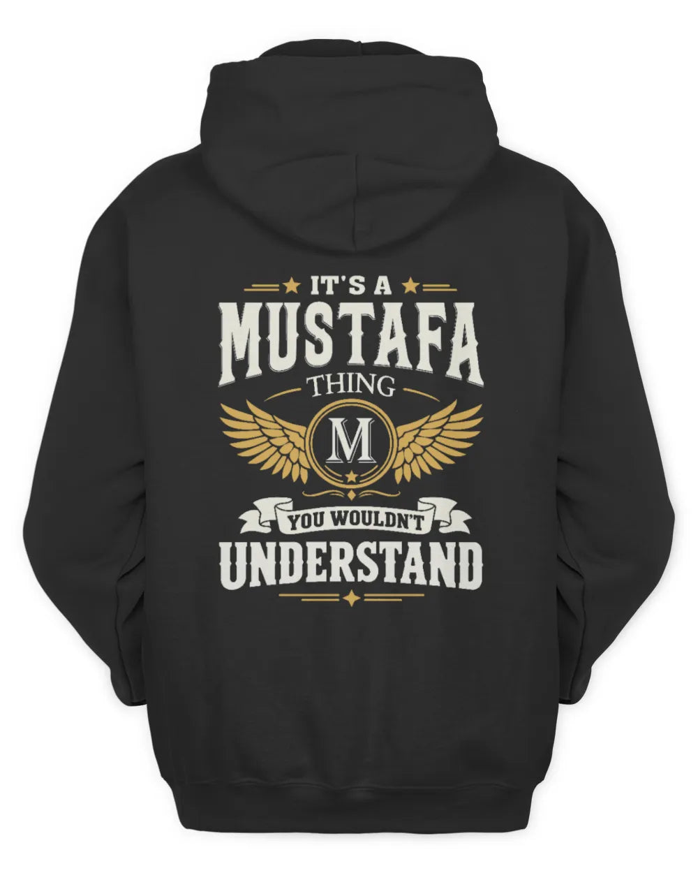 MUSTAFA KT06-M008 It’s a [NAME] Thing – You Wouldn’t Understand | Personalized Vintage T-Shirt - Unisex Hoodie - Black