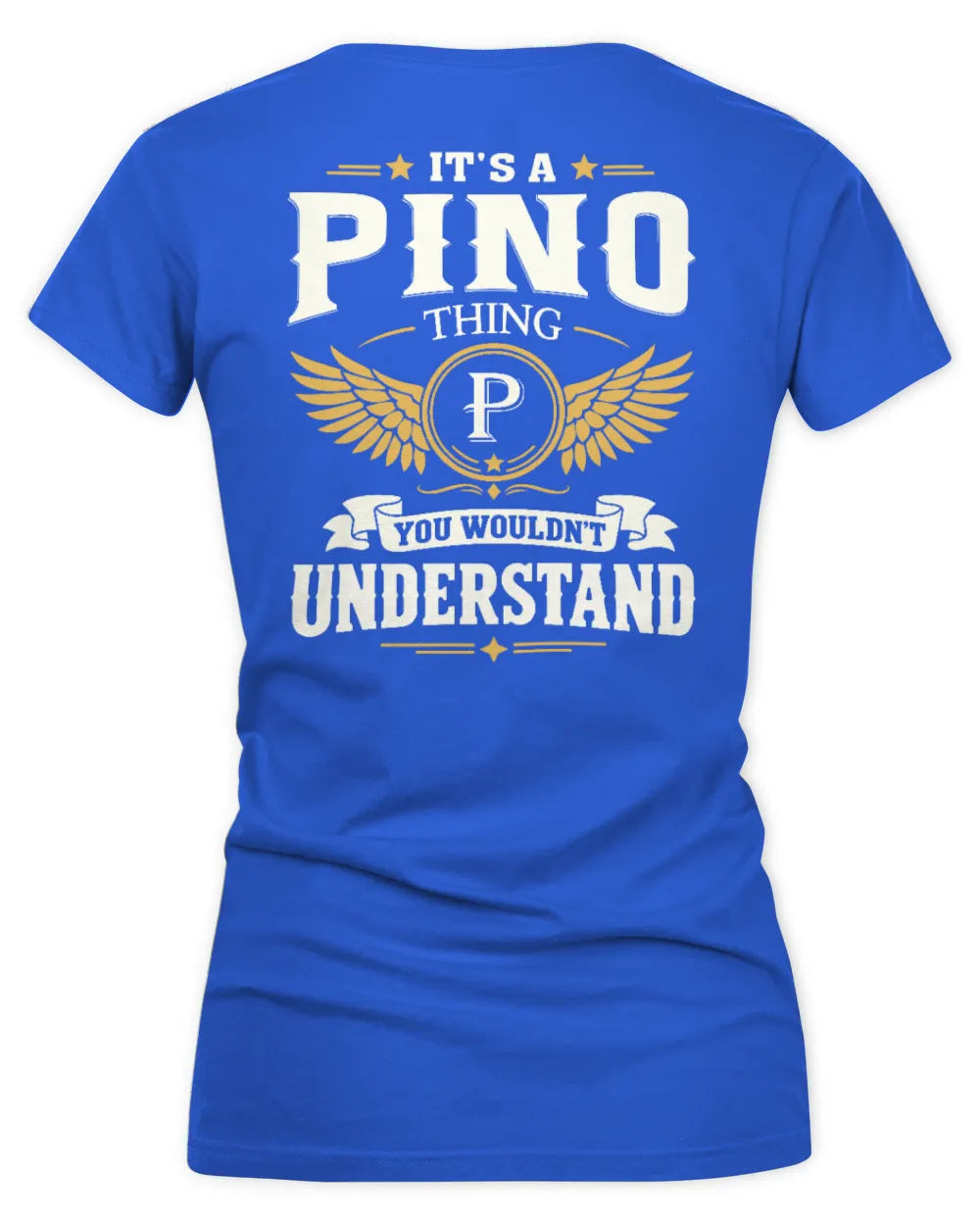 PINO KT06-M008 It’s a [NAME] Thing – You Wouldn’t Understand | Personalized Vintage T-Shirt - Women's V-Neck T-Shirt - Royal