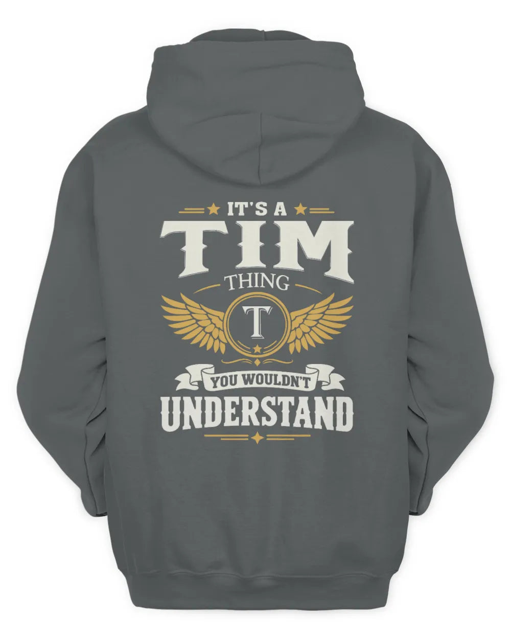 TIM KT06-M008 It’s a [NAME] Thing – You Wouldn’t Understand | Personalized Vintage T-Shirt - Unisex Hoodie - Charcoal