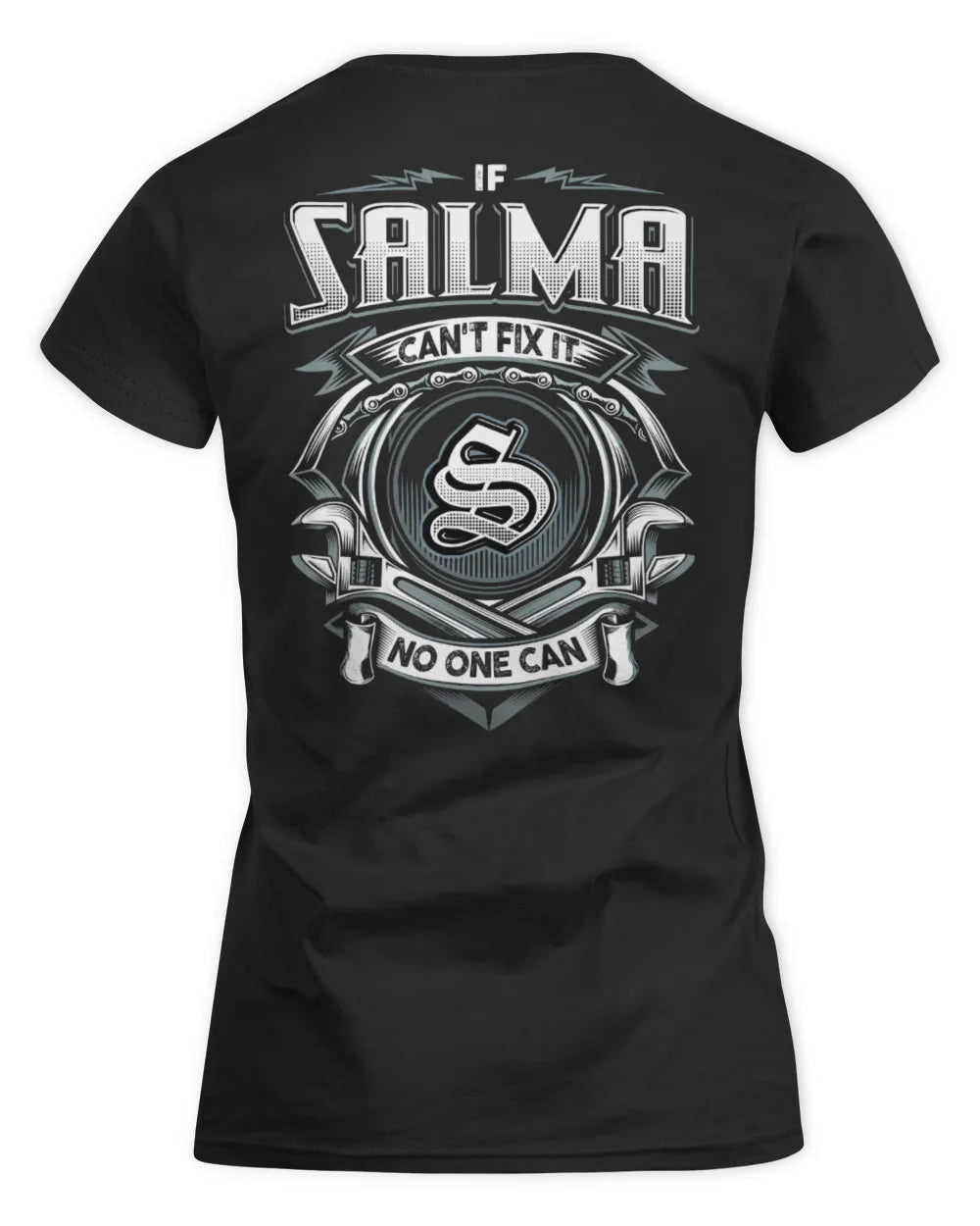 SALMA AP81-K4-626 - Personalized Ahmed Quote Apparel “If Ahmed Can't Fix It, No One Can” - Women's Standard T-Shirt - Black