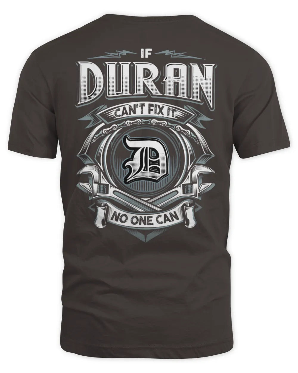 DURAN AP81-K4-626 - Personalized Ahmed Quote Apparel “If Ahmed Can't Fix It, No One Can” - Unisex Standard T-Shirt - Dark Chocolate
