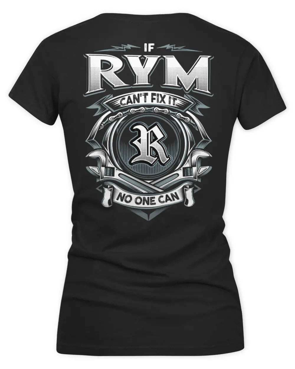 RYM AP81-K4-626 - Personalized Ahmed Quote Apparel “If Ahmed Can't Fix It, No One Can” - Women's V-Neck T-Shirt - Black