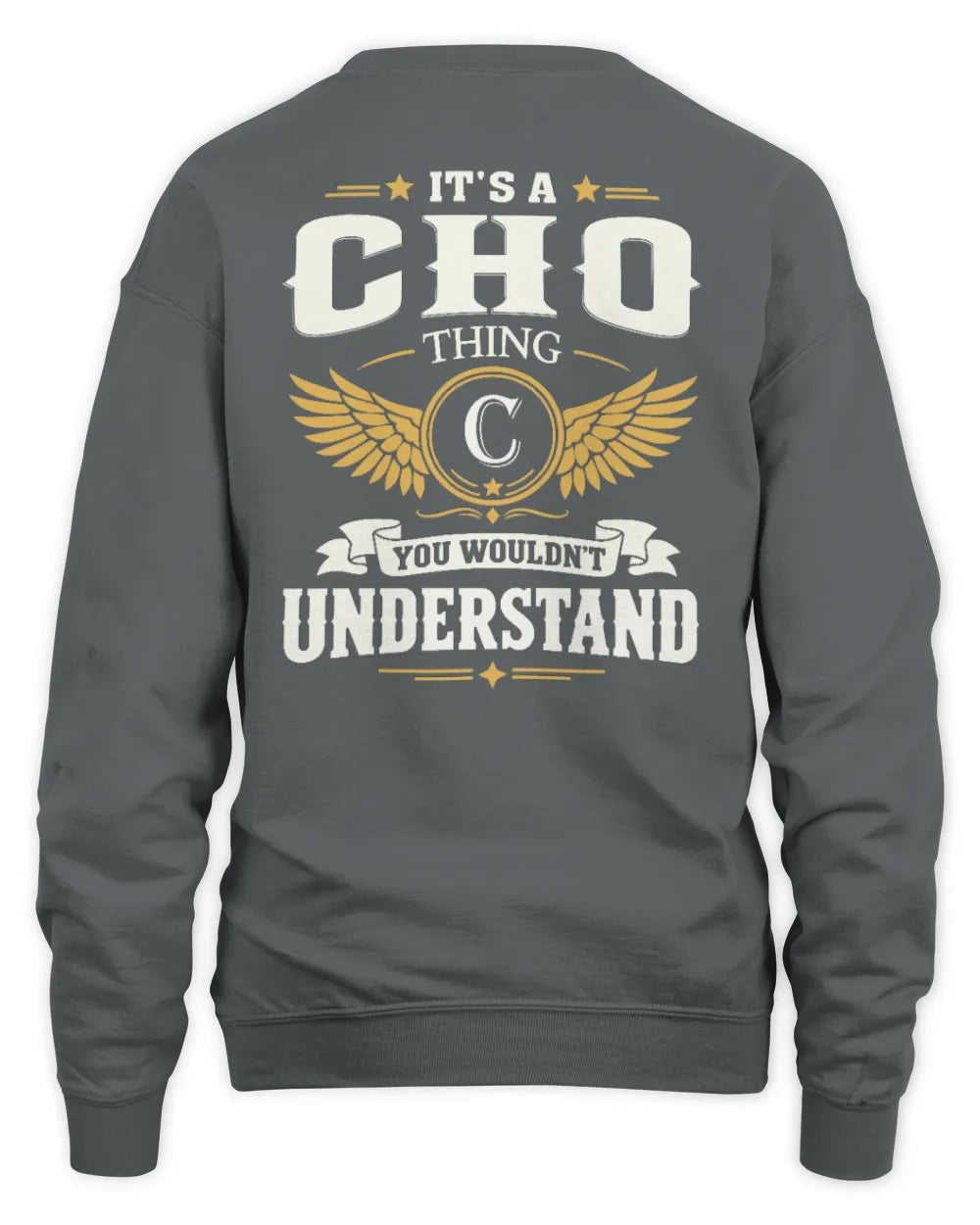 CHO KT06-M008 It’s a [NAME] Thing – You Wouldn’t Understand | Personalized Vintage T-Shirt - Unisex Sweatshirt - Charcoal