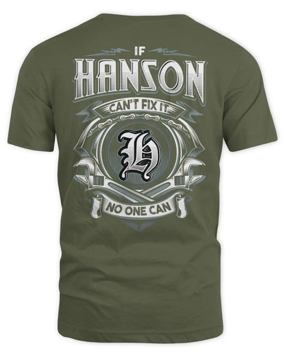 HANSON AP81-K4-626 - Personalized Ahmed Quote Apparel “If Ahmed Can't Fix It, No One Can” - Unisex Standard T-Shirt - Military Green