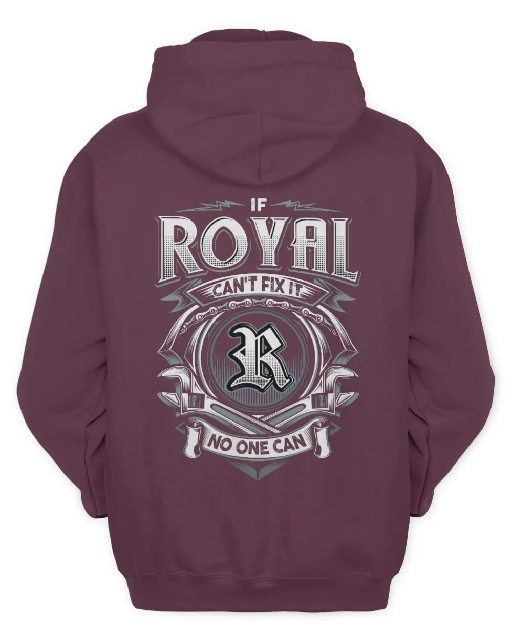 ROYAL AP81-K4-626 - Personalized Ahmed Quote Apparel “If Ahmed Can't Fix It, No One Can” - Unisex Hoodie - Maroon