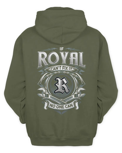 ROYAL AP81-K4-626 - Personalized Ahmed Quote Apparel “If Ahmed Can't Fix It, No One Can” - Unisex Hoodie - Military Green