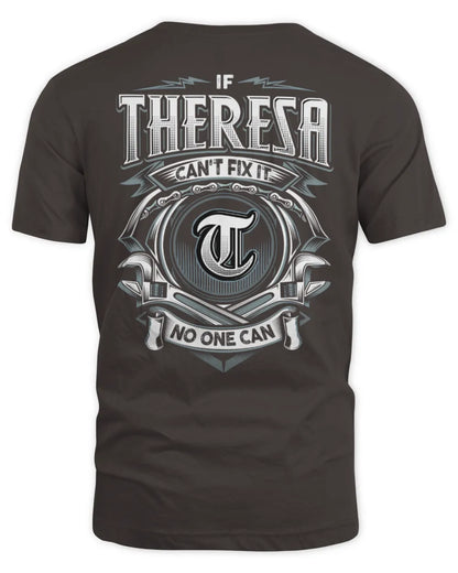 THERESA AP81-K4-626 - Personalized Ahmed Quote Apparel “If Ahmed Can't Fix It, No One Can” - Unisex Standard T-Shirt - Dark Chocolate