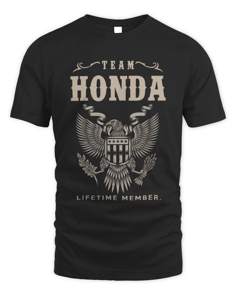 HONDA TP06-K82 – Personalized Classic Style Apparel “Team NAME Lifetime Member” - Unisex Standard T-Shirt - Black