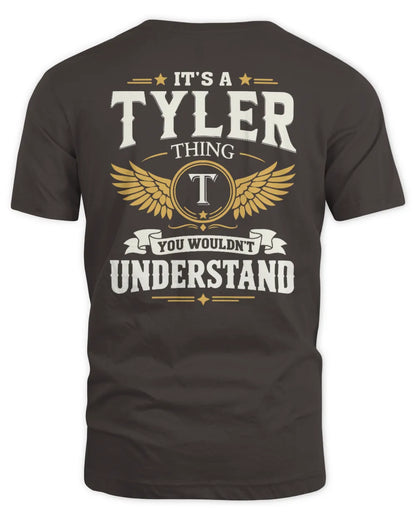 TYLER KT06-M008 It’s a [NAME] Thing – You Wouldn’t Understand | Personalized Vintage T-Shirt - Unisex Standard T-Shirt - Dark Chocolate