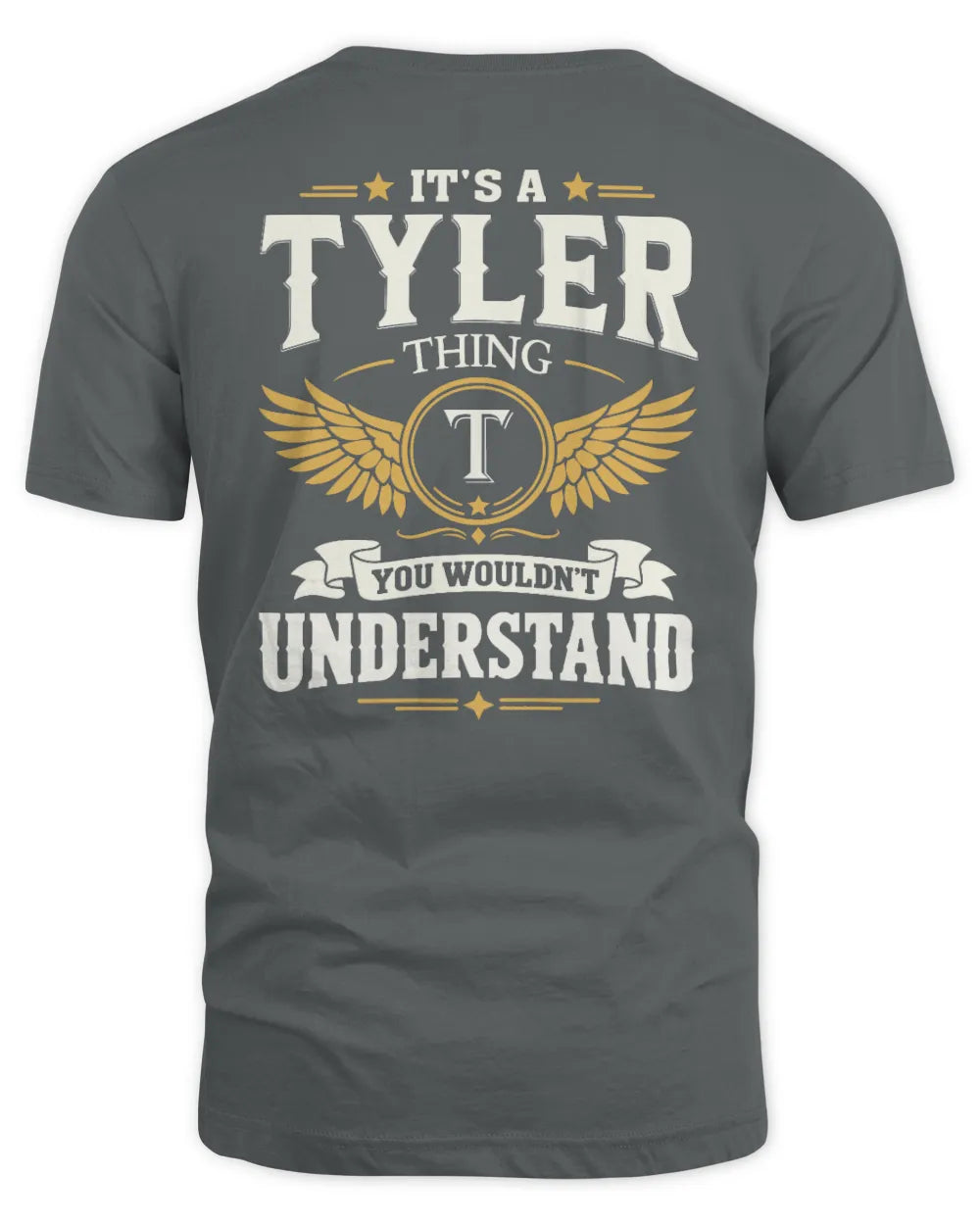 TYLER KT06-M008 It’s a [NAME] Thing – You Wouldn’t Understand | Personalized Vintage T-Shirt - Unisex Standard T-Shirt - Charcoal