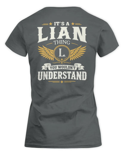 LIAN KT06-M008 It’s a [NAME] Thing – You Wouldn’t Understand | Personalized Vintage T-Shirt - Women's Standard T-Shirt - Charcoal