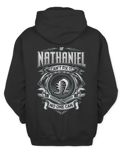NATHANIEL AP81-K4-626 - Personalized Ahmed Quote Apparel “If Ahmed Can't Fix It, No One Can” - Unisex Hoodie - Black