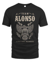 ALONSO TP06-K82 – Personalized Classic Style Apparel “Team NAME Lifetime Member” - Unisex Standard T-Shirt - Black