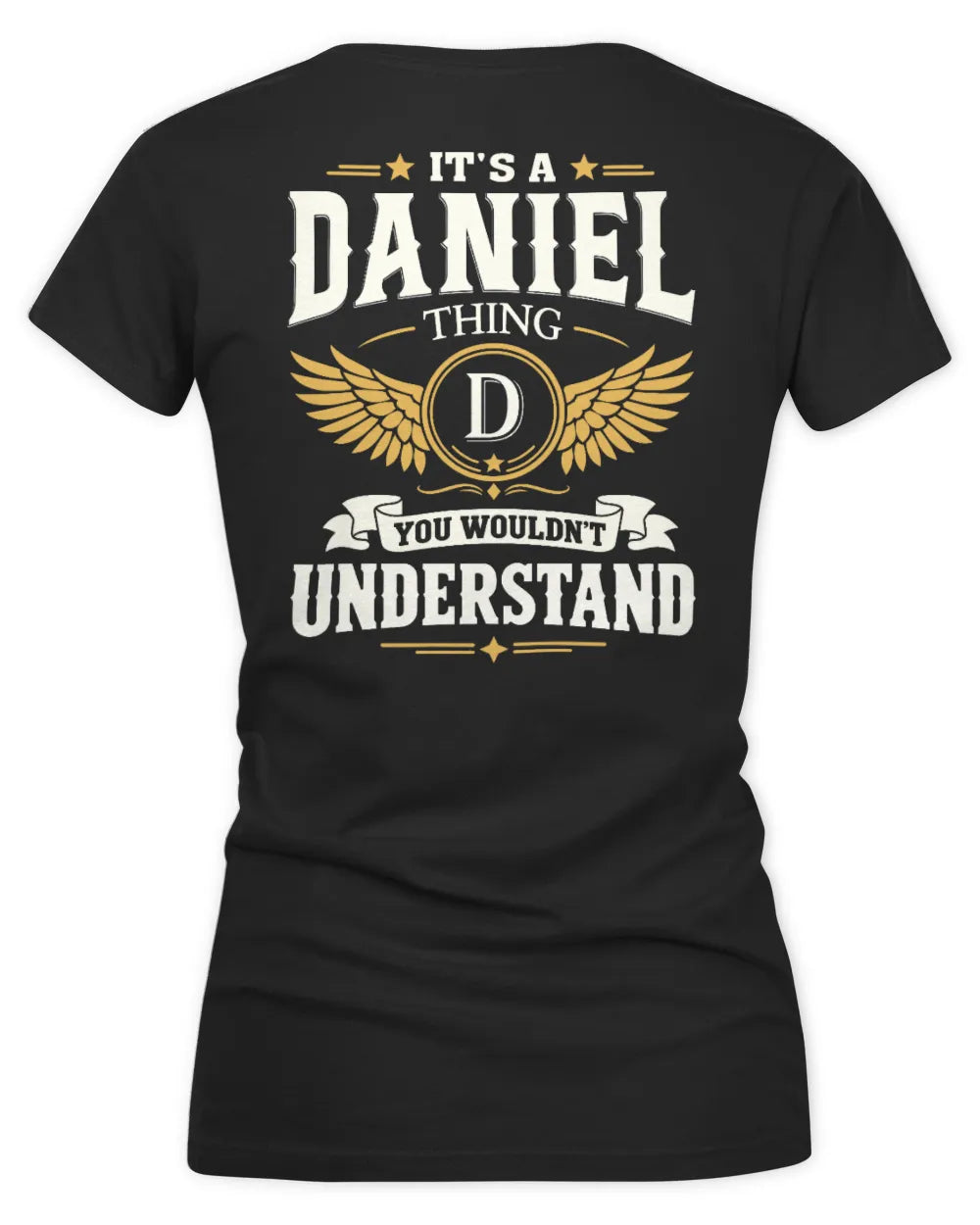 DANIEL KT06-M008 It’s a [NAME] Thing – You Wouldn’t Understand | Personalized Vintage T-Shirt - Women's V-Neck T-Shirt - Black