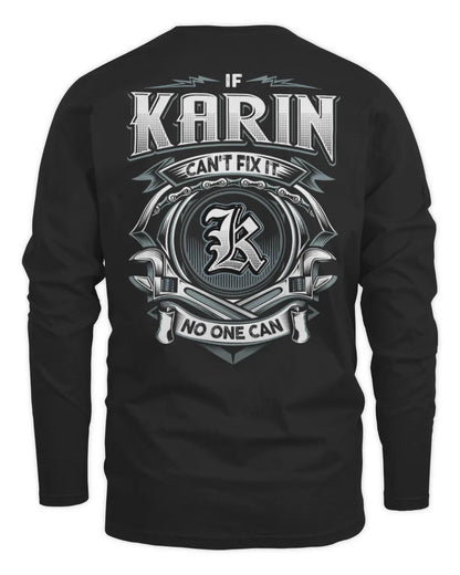 KARIN AP81-K4-626 - Personalized Ahmed Quote Apparel “If Ahmed Can't Fix It, No One Can” - Men's Long Sleeved T-Shirt - Black