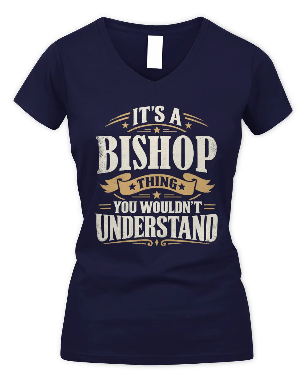 BISHOP P08 TH51 - Personalized “It’s a/an [NAME] Thing – You Wouldn’t Understand” Shirt - Women's V-Neck T-Shirt - Navy