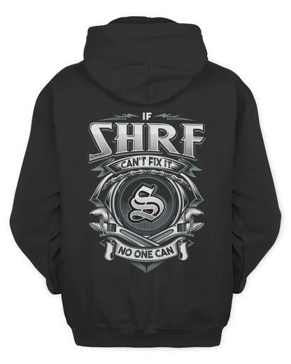 SHRF AP81-K4-626 - Personalized Ahmed Quote Apparel “If Ahmed Can't Fix It, No One Can” - Unisex Hoodie - Black